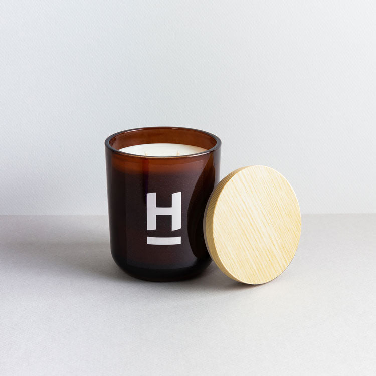 Amber Glass Business Candle - Client Gift - Custom Favours